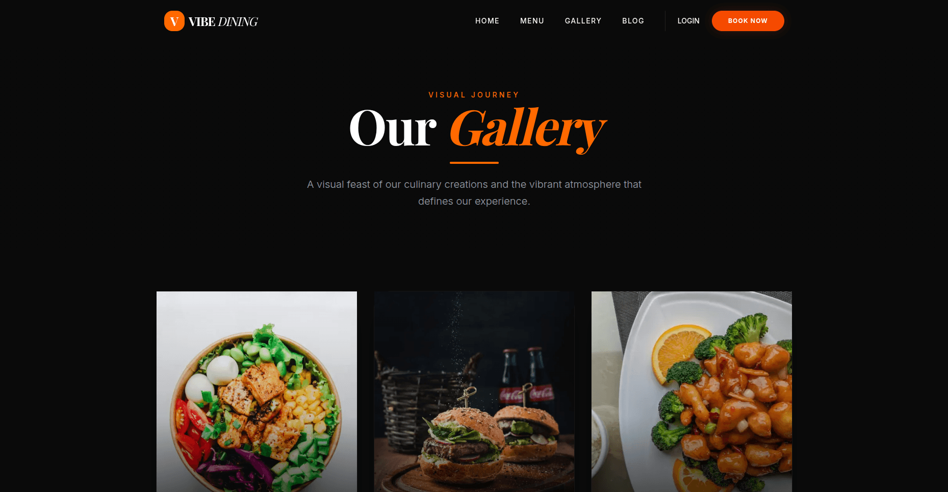 Modern Restaurant Web App (Demo)